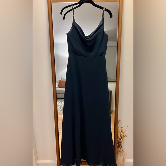 Azazie Navy Blue Wedding Dress - Picture 3 of 6